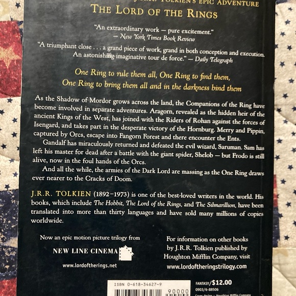 3 books by JRR Tolkien. Fellowship of the ring, two towers return of the king - Picture 5 of 13